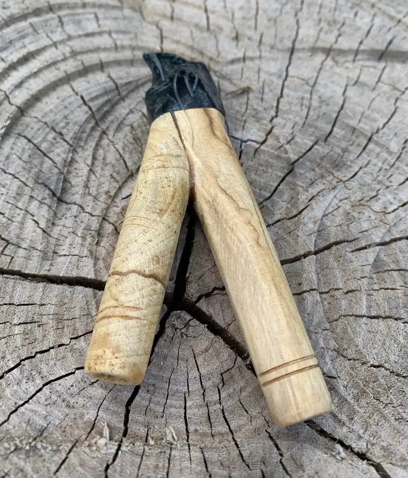 Condor Serpentine Stone and Palo Santo Kuripe - Image 3