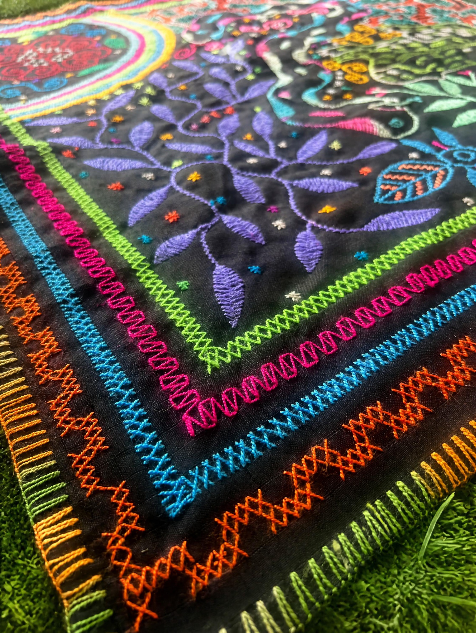 Square Shipibo Textile - Image 6