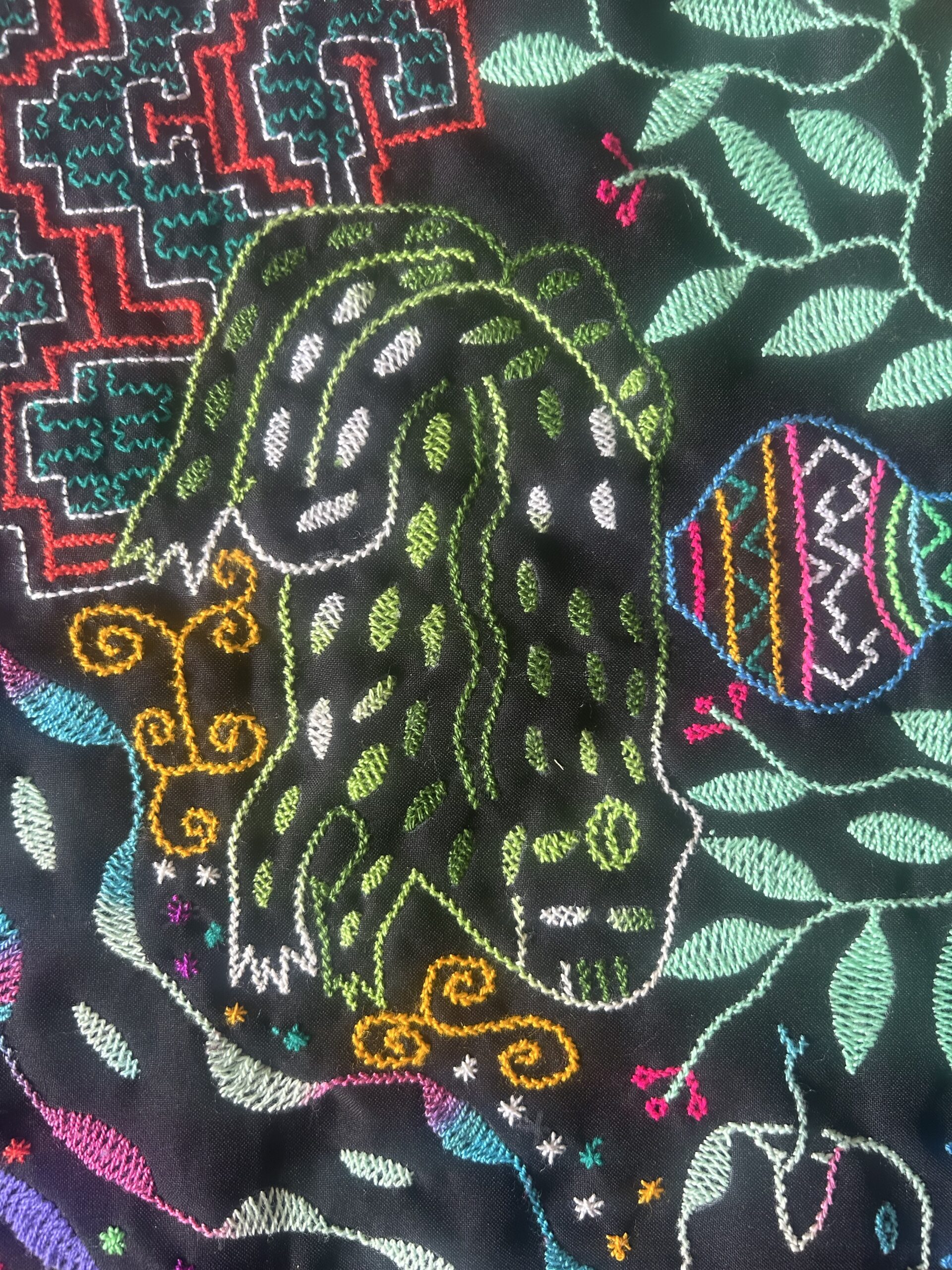Square Shipibo Textile - Image 2