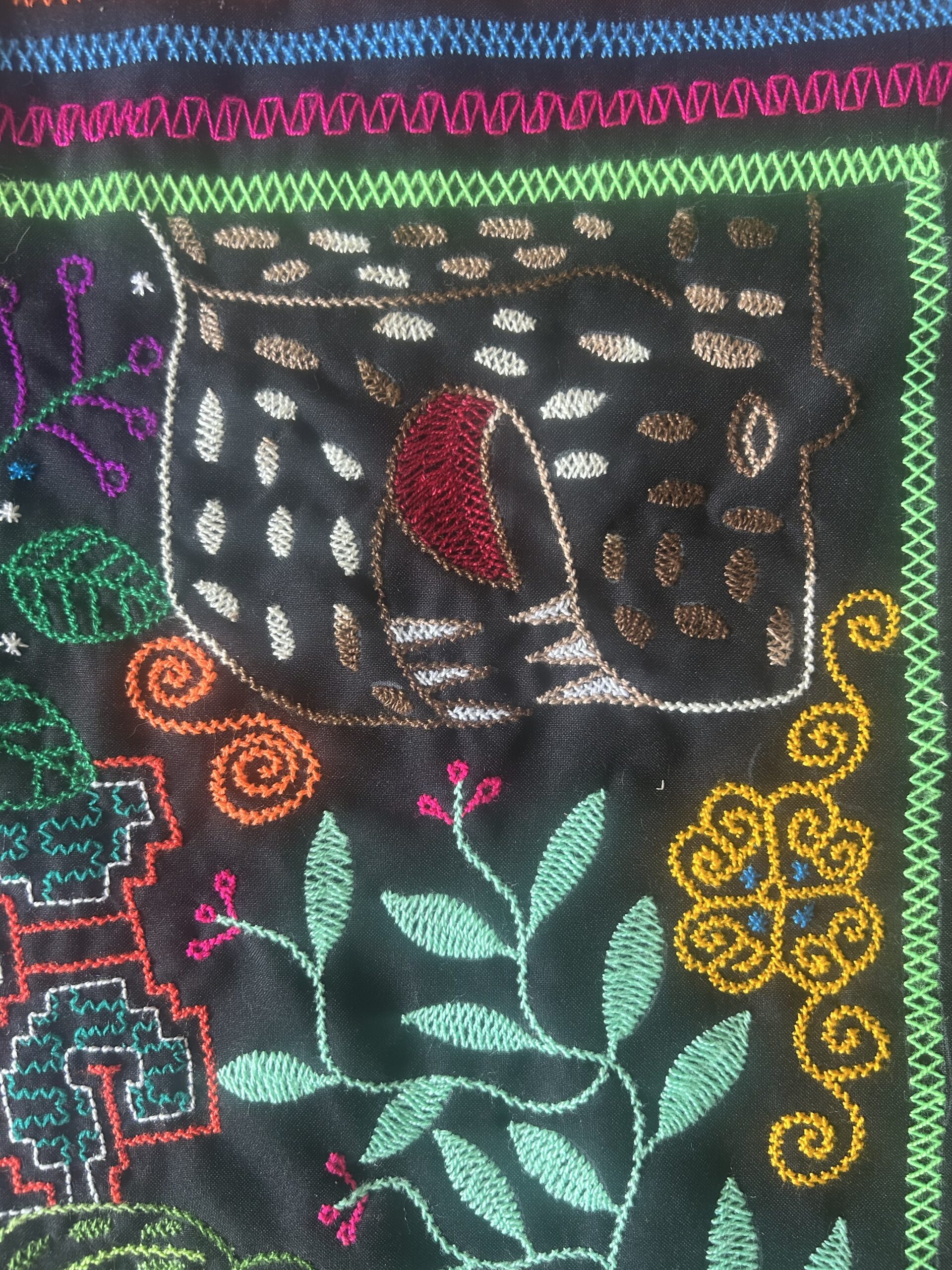 Square Shipibo Textile - Image 3