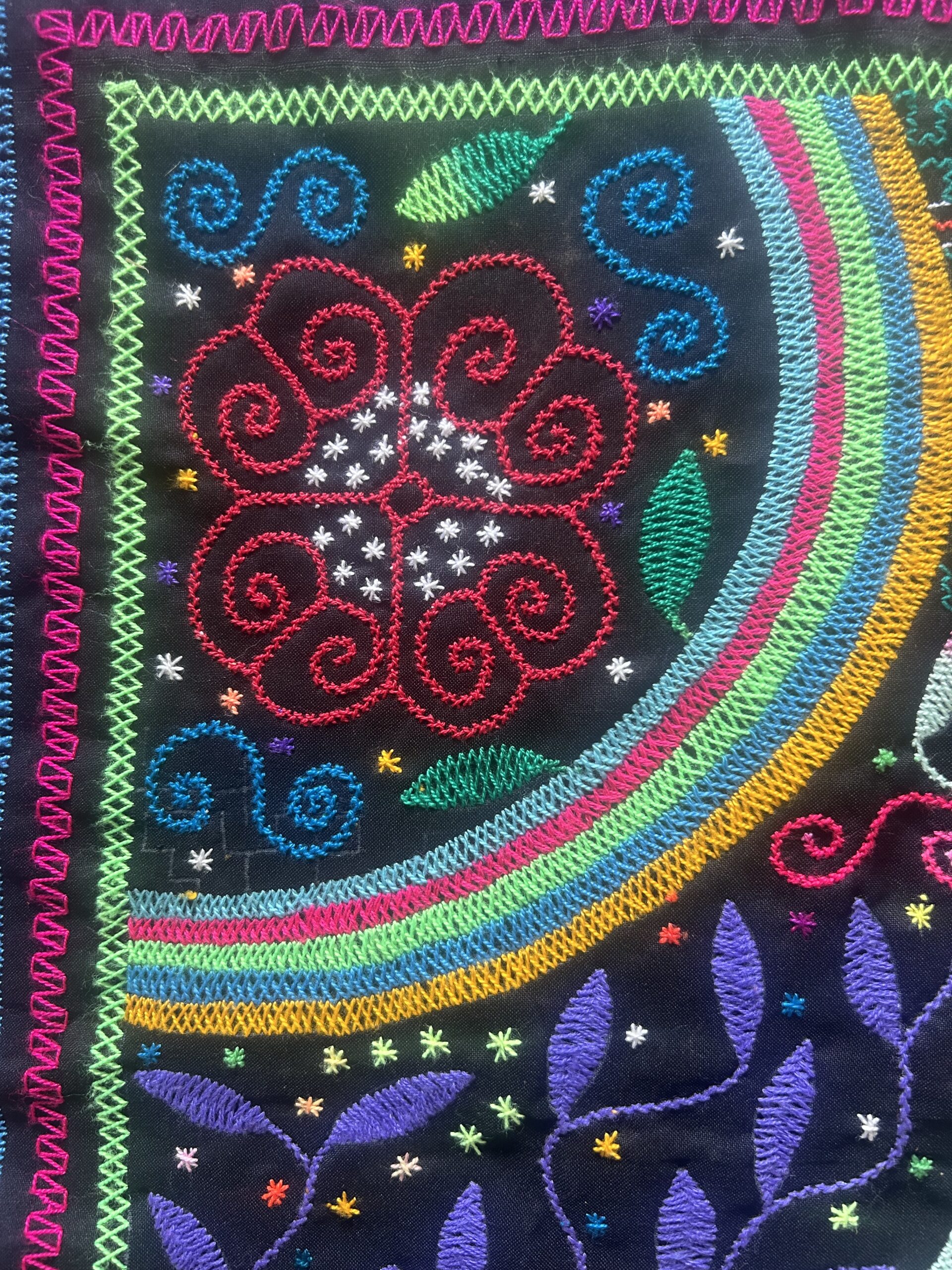 Square Shipibo Textile - Image 4