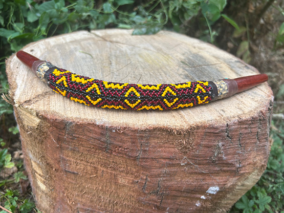 shipibo tepi brown & yellow