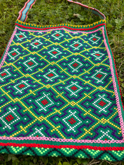 Green Shipibo Bag