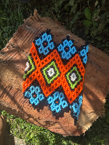 Yawanawa Cuff Special design - Blue