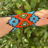 Yawanawa Cuff Special design - Blue