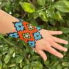 Yawanawa Cuff Special design - Blue