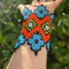 Yawanawa Cuff Special design - Blue