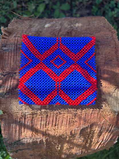 Yawanawá Cuff Blue & Red