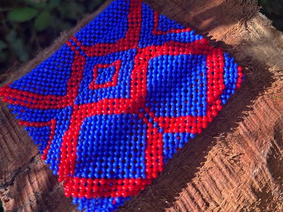 Yawanawá Cuff Blue & Red