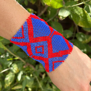 Yawanawá Cuff Blue & Red