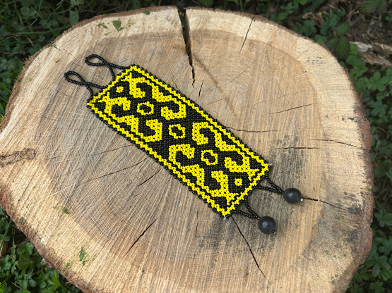 shipibo bracelet - yellow