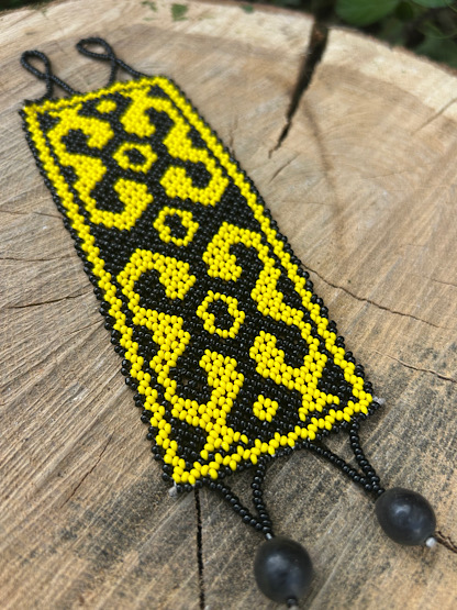 shipibo bracelet - yellow