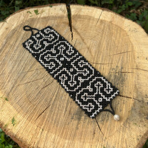 Shipibo Bracelet Black & silver