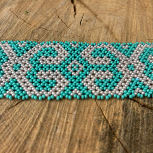 Shipibo Bracelet Pearl/Blue