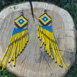 Noke Koî Long Yellow Earrings