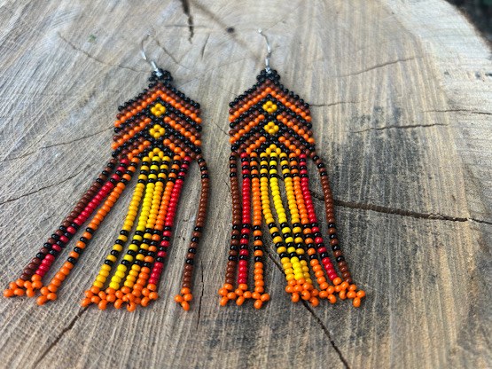 Noke Koî Orange Earrings