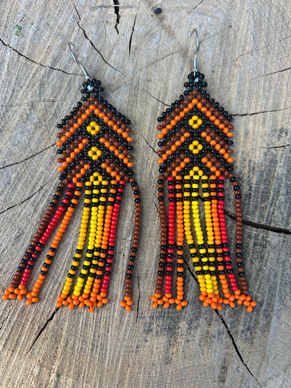 Noke Koî Orange Earrings