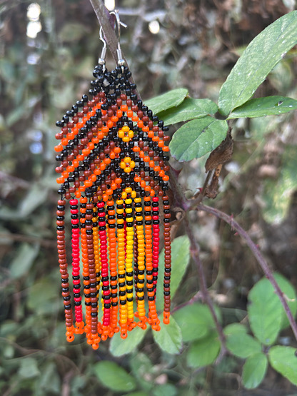 Noke Koî Orange Earrings