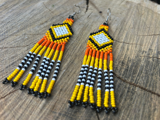 Noke Koî Yellow Earrings