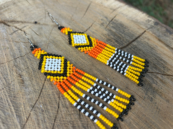Noke Koî Yellow Earrings