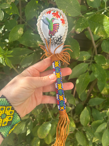 Maraca With Icaro Handle - Yellow