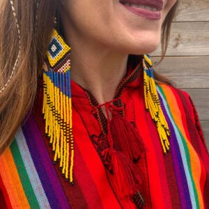 Noke Koî Long Yellow Earrings