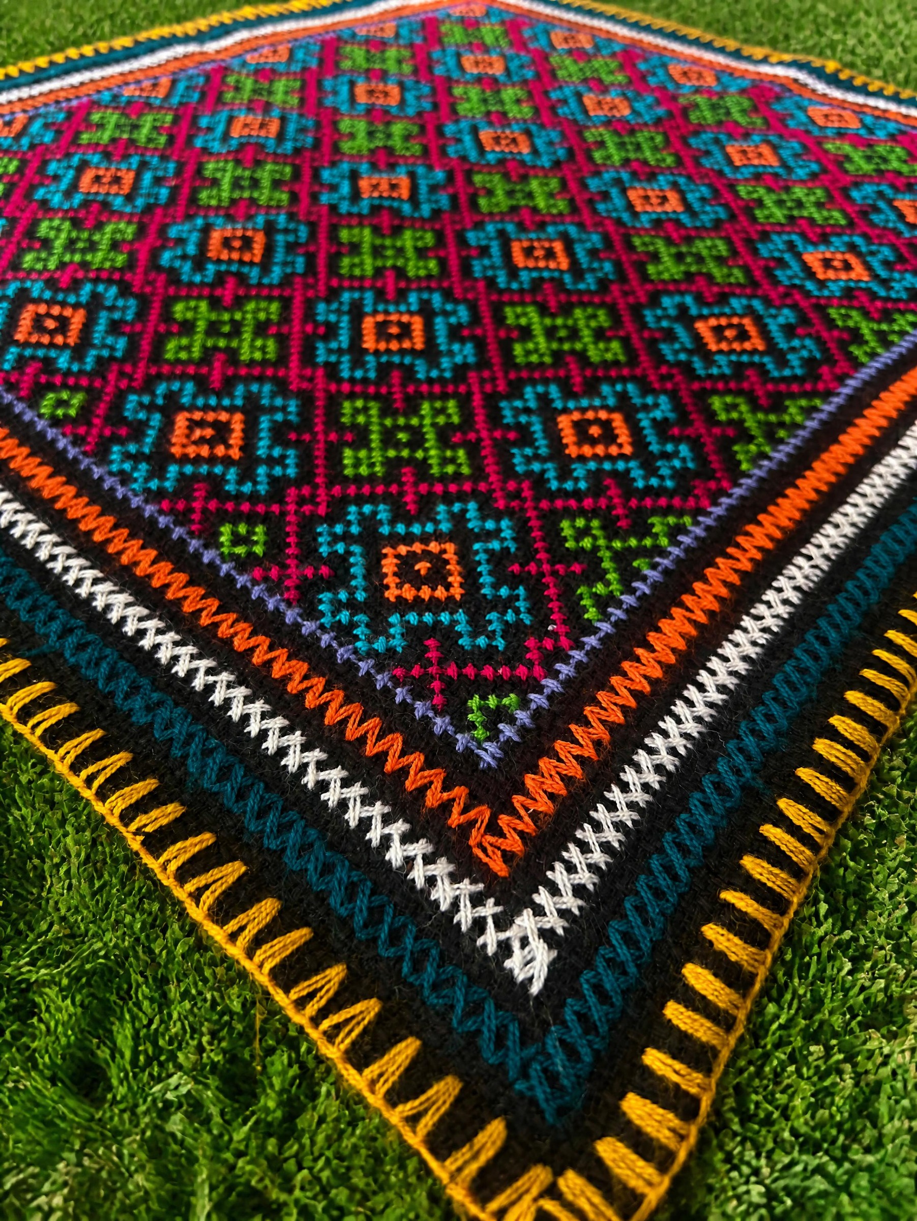 Small Square Shipibo Textile - Image 2
